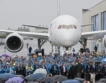 Воден салют за Boeing -787 в Брюксел